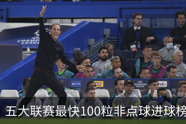 五大联赛最快100粒非点球进球榜：C罗苏牙并列第1，哈兰德杀入前3